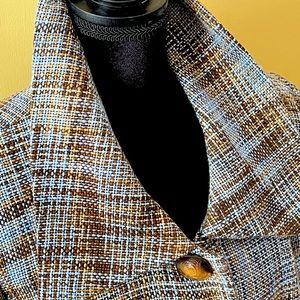 Zoda, 16 wide, Polyester with satin lining. Light blue, Brown and Tan.